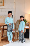 The Jumpa Baju Melayu Top - Light Blue