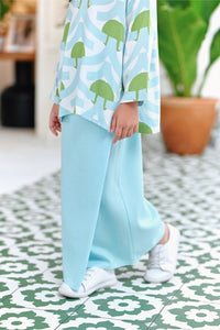 The Jumpa Folded Skirt - Light Blue