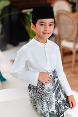The Jumpa Baju Melayu Top - White