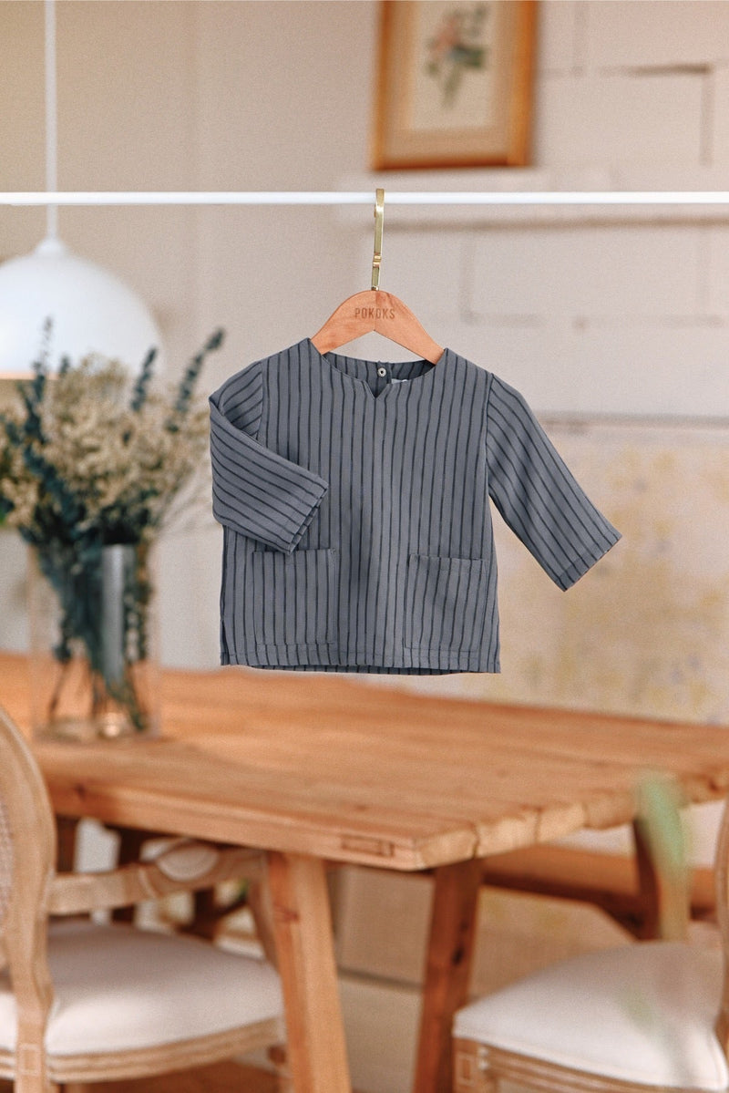 The Jumpa Babies Kurta - Stone Stripe