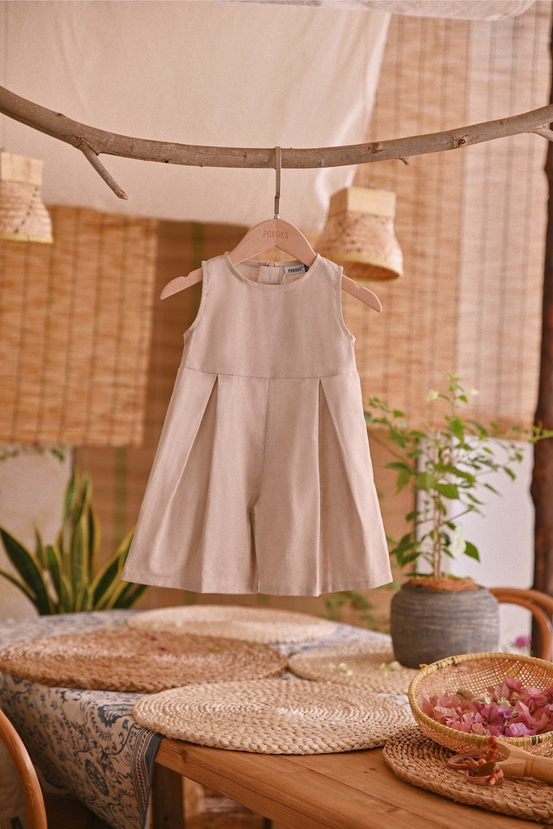 The Hening Babies Dungarees - Light Champagne