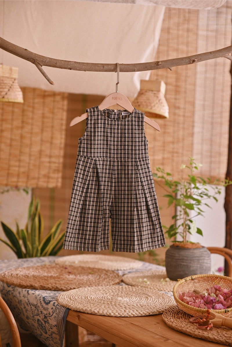 The Hening Babies Dungarees - Champagne Gingham