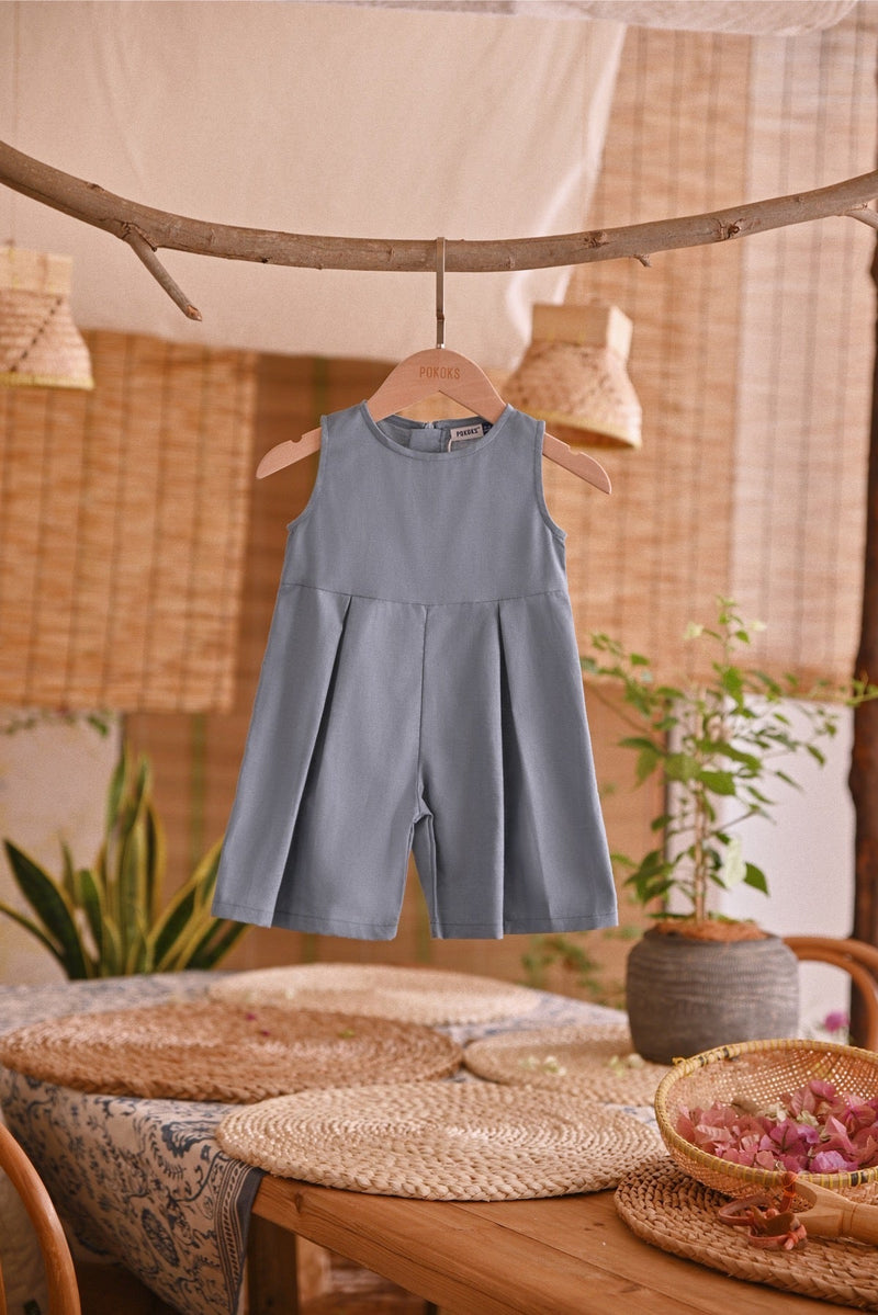 The Hening Babies Dungarees - Air Force Blue