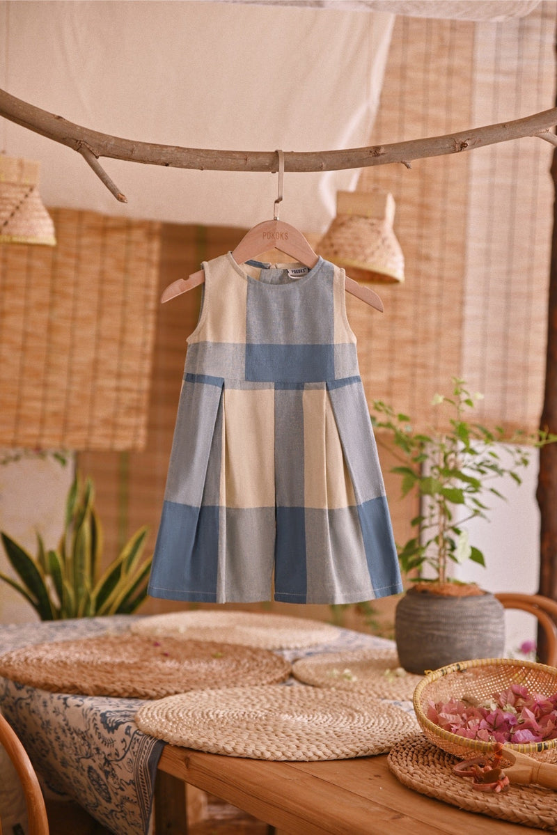 The Hening Babies Dungarees - Blue Square