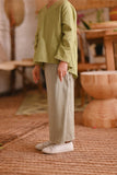 The Hening Folded Skirt - Green Checked