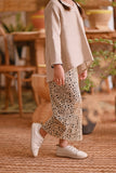 The Hening Folded Skirt - Champagne Safari