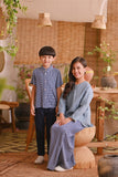 The Hening Batik Shirt - Blue Checked