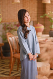 The Hening Flare Blouse - Air Force Blue