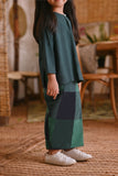 The Hening Folded Skirt - Green Square