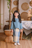 The Hening Flare Blouse - Arctic Blue