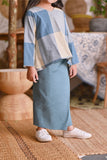 The Hening Folded Skirt - Arctic Blue