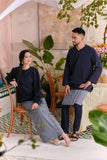 The Sarang Men Kurta - Navy Blue