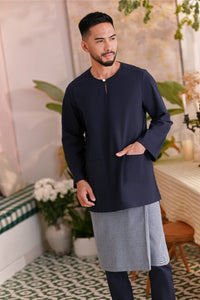 The Sarang Men Kurta - Navy Blue