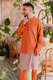 The Sarang Men Baju Melayu Top - Brown