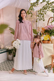 The Sarang Sun-Pleats Skirt - White