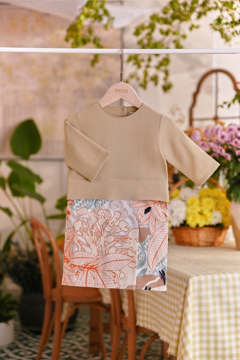The Sarang Babies Kurung - British Khaki