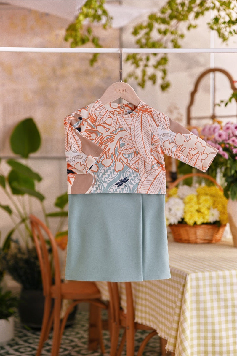 The Sarang Babies Kurung - Vegan Green