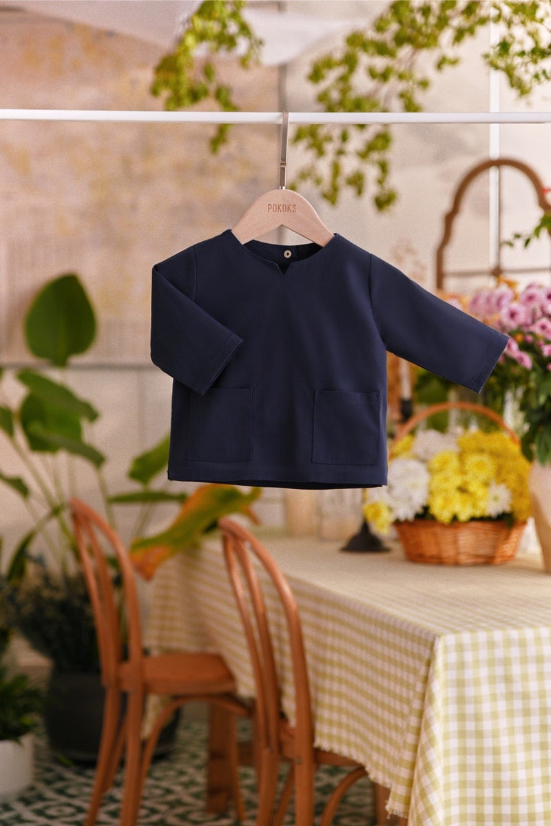 The Sarang Babies Kurta - Navy Blue