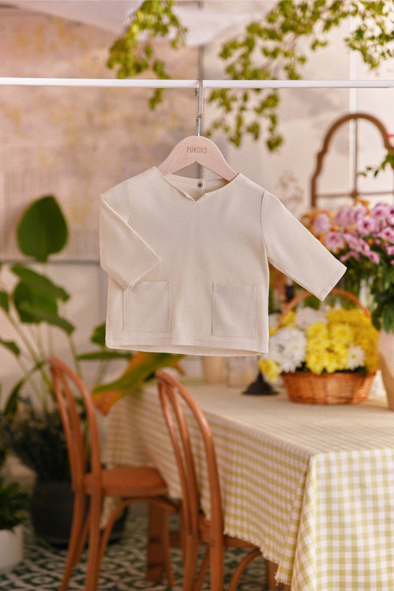 The Sarang Babies Kurta - Cream