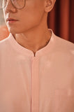 The Spring Dawn Men Mandarin Shirt - Baby Pink