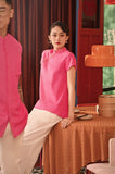 The Spring Dawn Women Classic Cheongsam Top - Fuchsia Pink