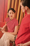 The Spring Dawn Women Classic Cheongsam Top - Spring Confetti