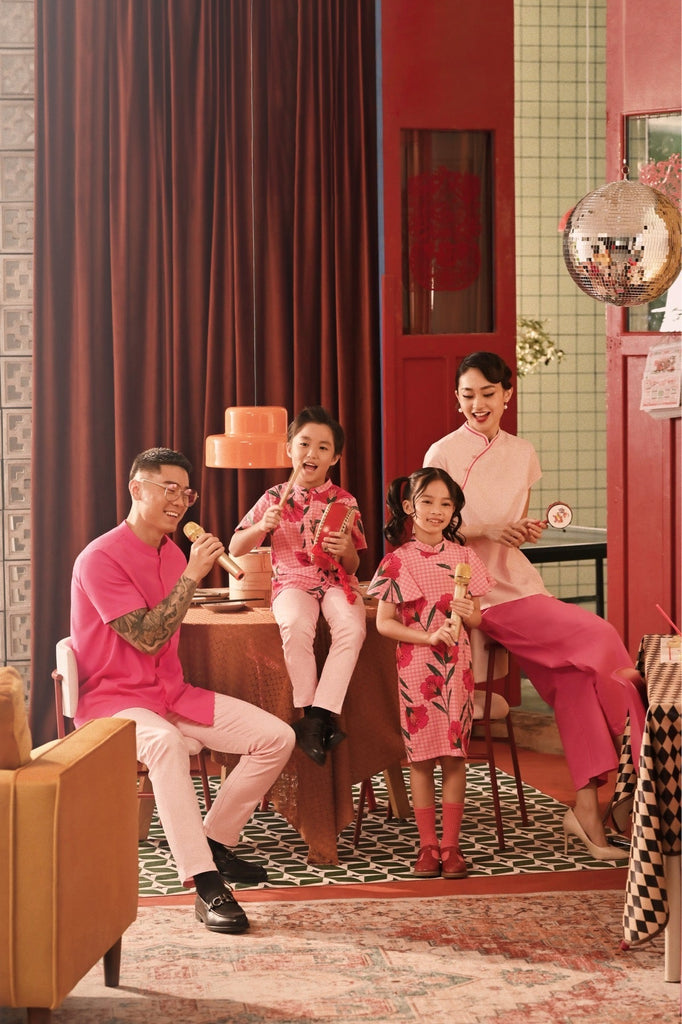 The Spring Dawn Women Classic Cheongsam Top - Baby Pink
