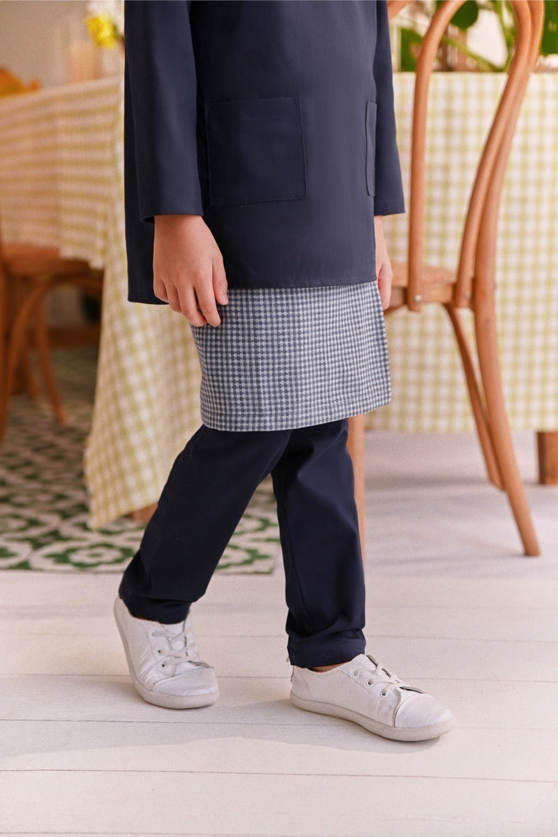 The ORI Instant Samping - Light Navy Checked