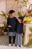 The Sarang Kurta - Navy Blue