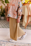 The Sarang Pleats Folded Skirt - British Khaki
