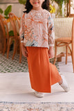 The Sarang Pleats Folded Skirt - Brown