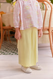 The Sarang Pleats Folded Skirt - Light Yellow