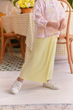 The Sarang Pleats Folded Skirt - Light Yellow