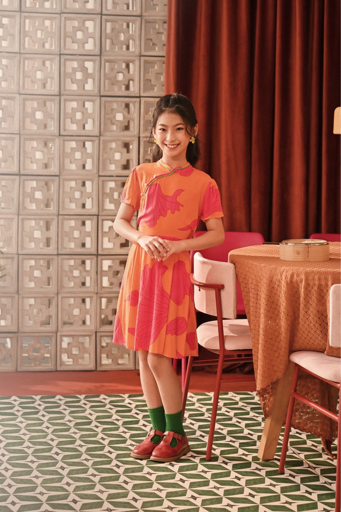 The Spring Dawn Blossom Cheongsam Dress - Sweet Mandarin