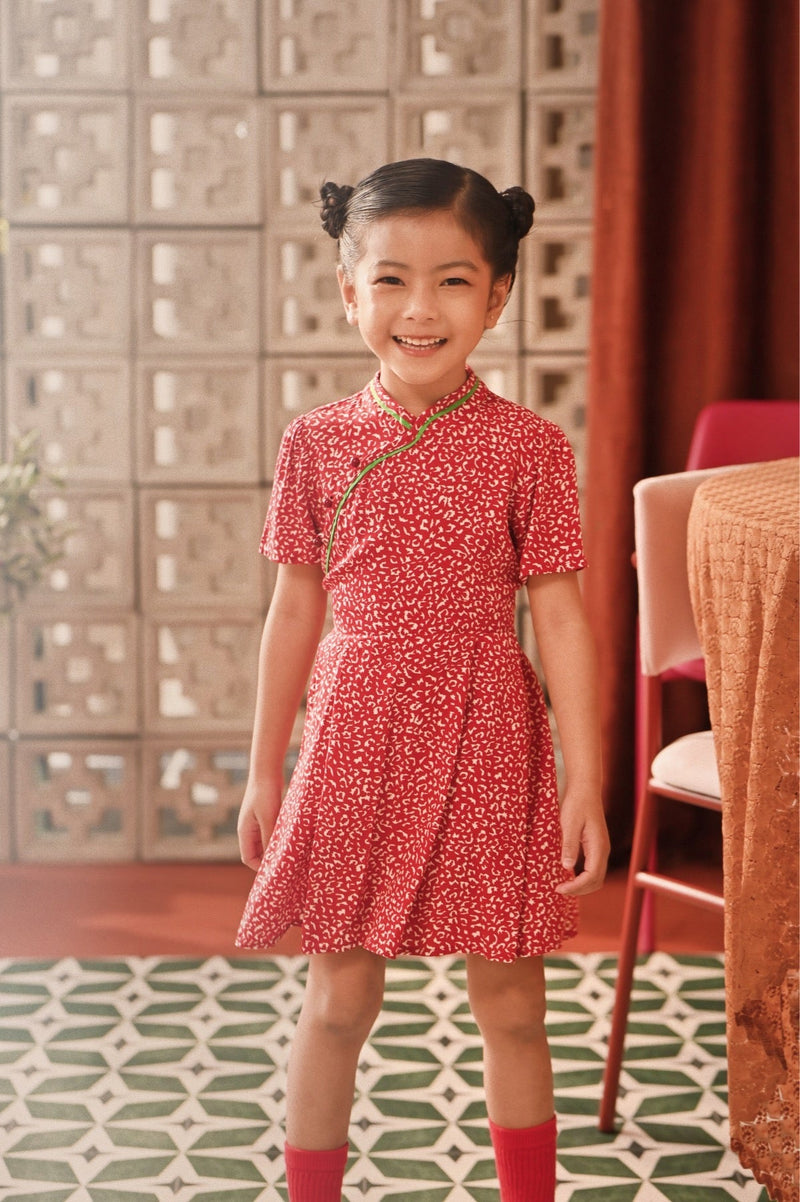 The Spring Dawn Blossom Cheongsam Dress - Spring Confetti