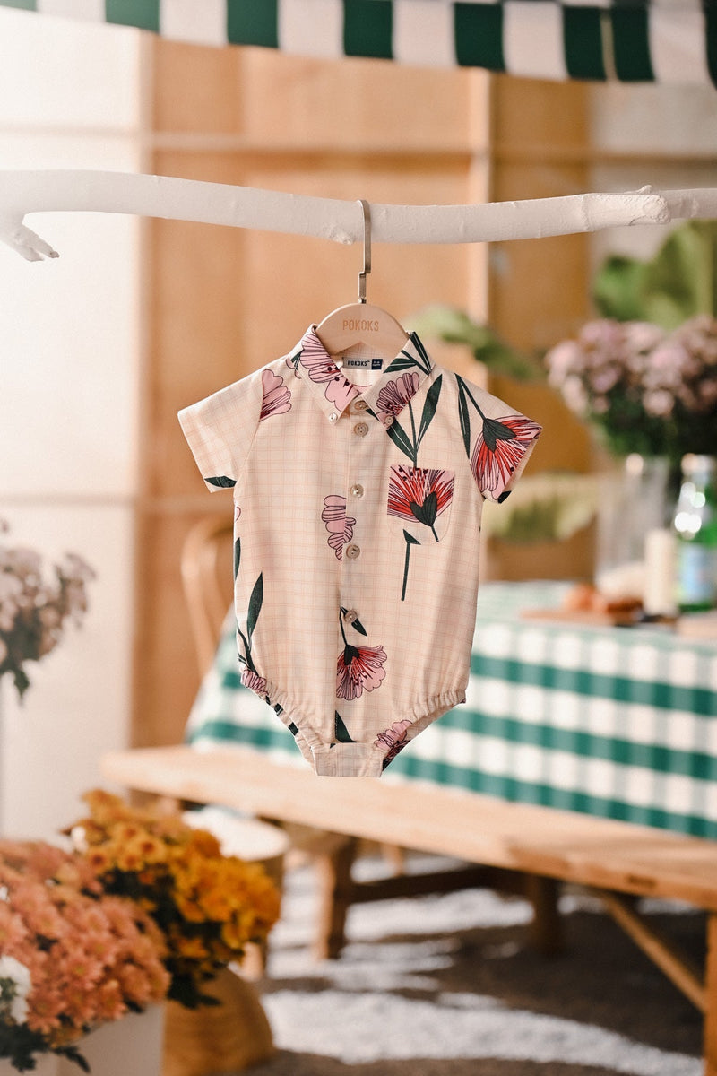 The Embun Babies Batik Romper - Poppy