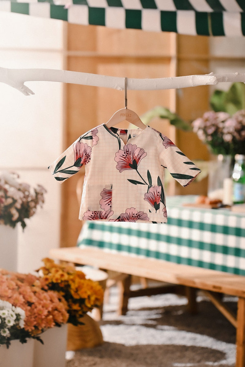The Embun Babies Kurta - Poppy