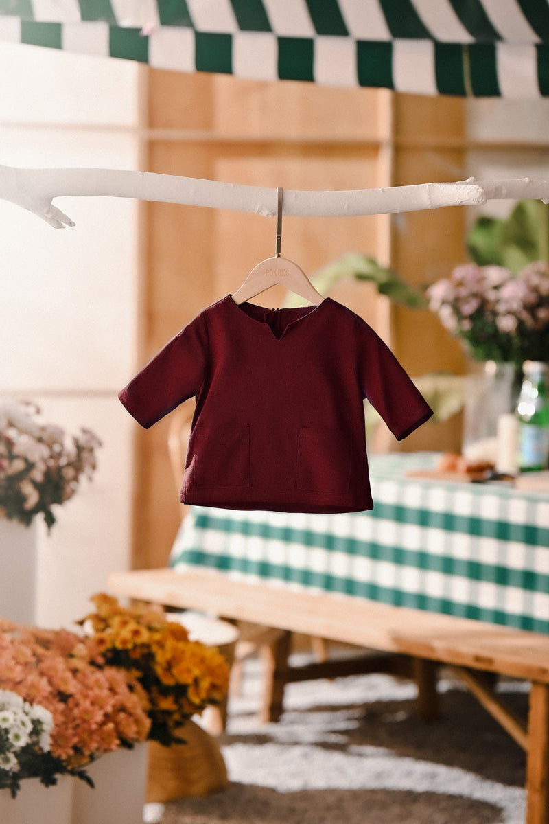 The Embun Babies Kurta - Mangosteen