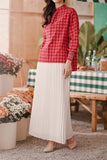 The Embun Women Sun-Pleats Skirt - White