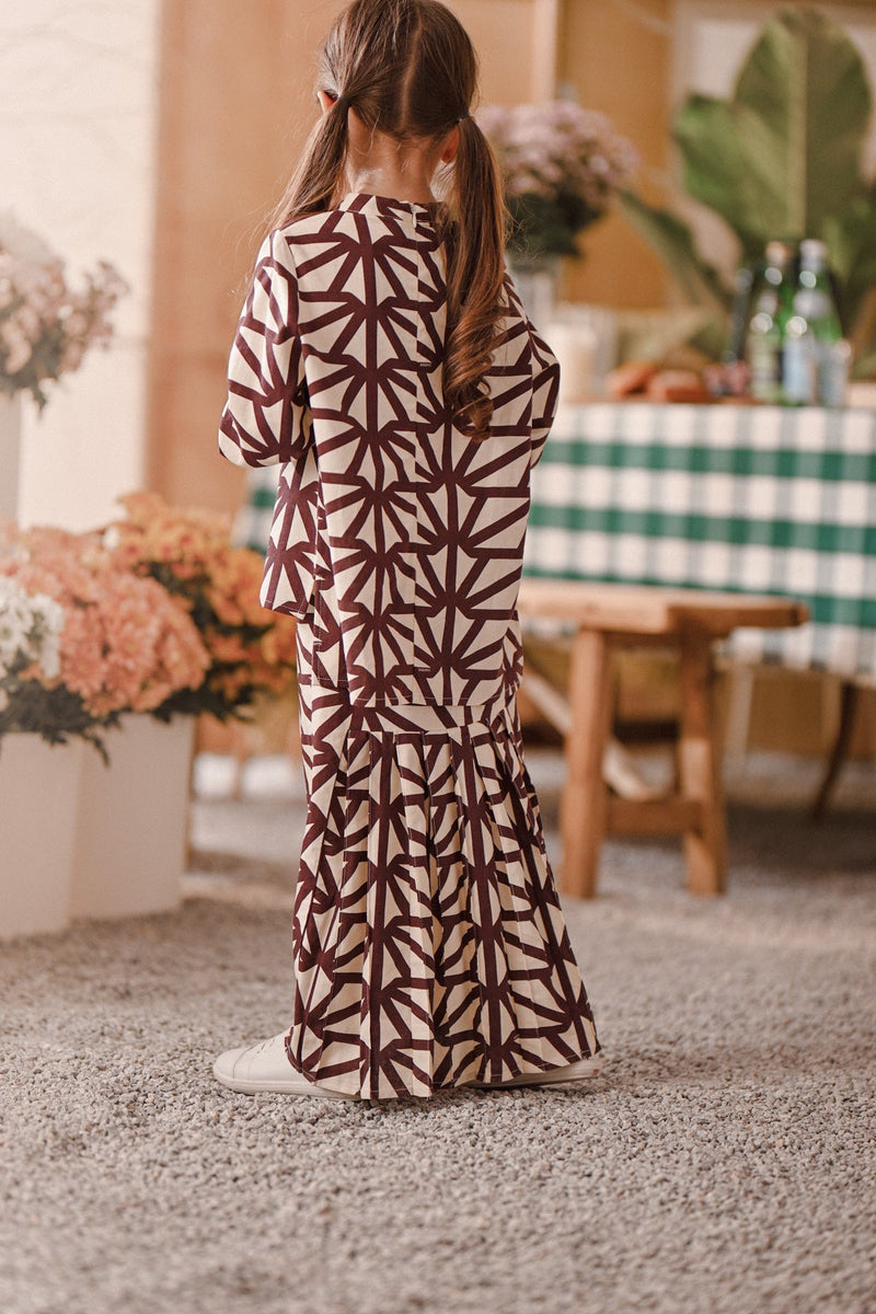 The Embun Back Pleated Skirt - Topangan