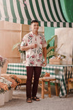 The Embun Men Batik Shirt - Poppy