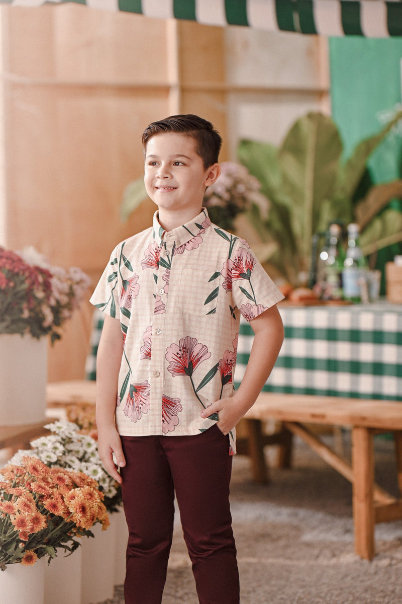 The Embun Batik Shirt - Poppy