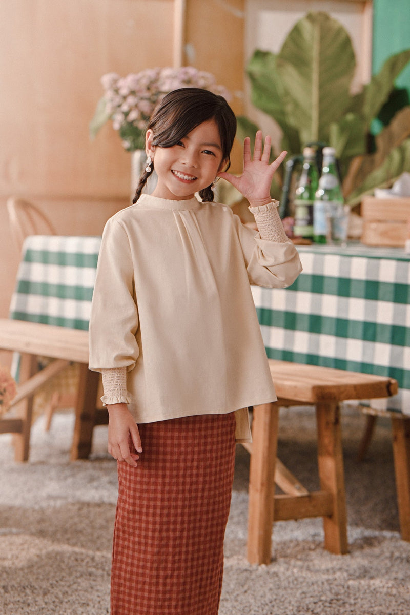 The Embun Doll Blouse - Cream