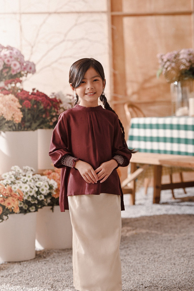 The Embun Doll Blouse - Mangosteen