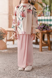 The Embun Pleats Folded Skirt - Pink