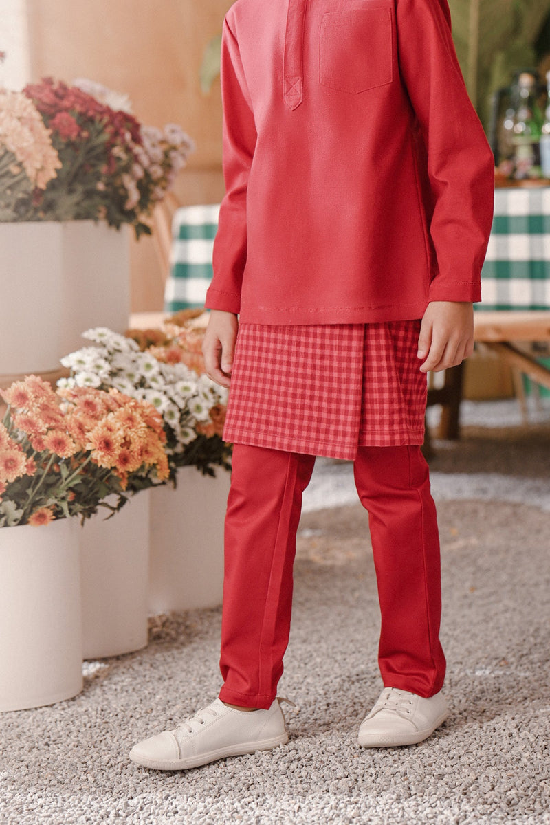 The Ori Instant Samping - Red Mini Checked