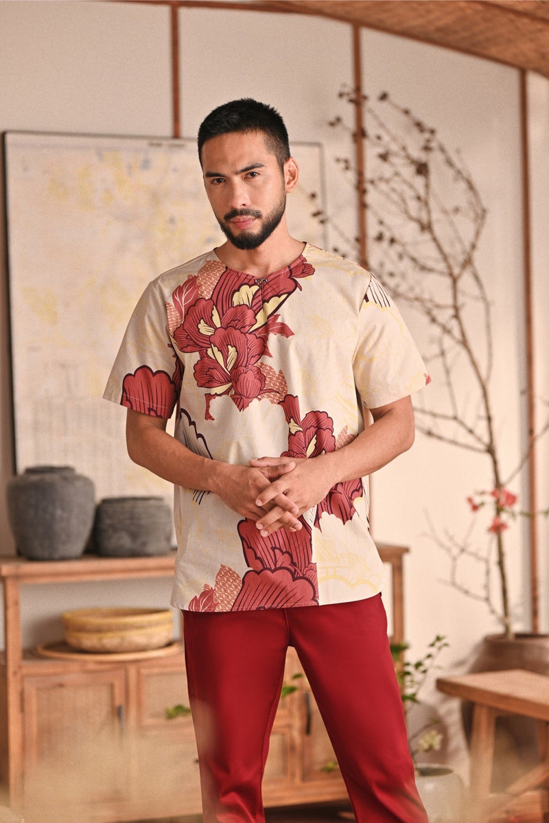 The Heiwa Men Short Sleeve Kurta - Renai