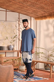 The Heiwa Men Short Sleeve Kurta - Blue West