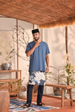 The Heiwa Men Short Sleeve Kurta - Blue West