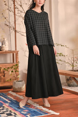 The Heiwa Women A-Line Skirt - Black